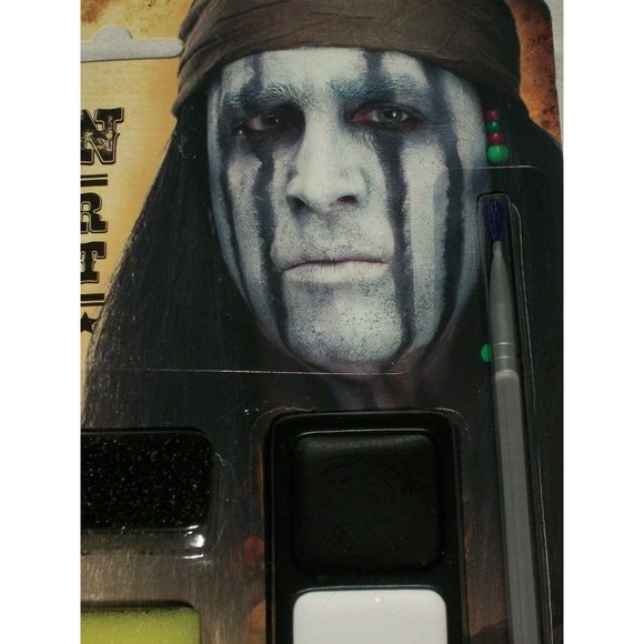 Halloween Native American Warrior Latex Beads Costume Makeup Kit Theater Stage - Picture 3 of 6